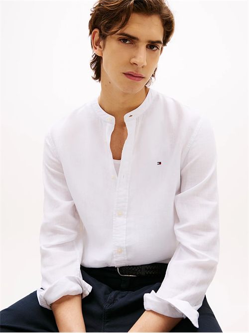 Camicia in puro lino con effetto sbiadito TOMMY HILFIGER | MW0MW39271YCF